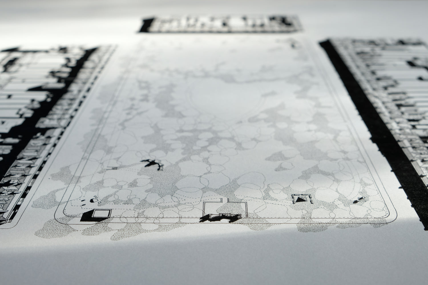 Close up, low angle view of drawing